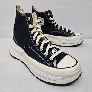 Converse Men's Run Star Legacy CX Hi Top Shoes A00869C Black Egret White Sz 9.5